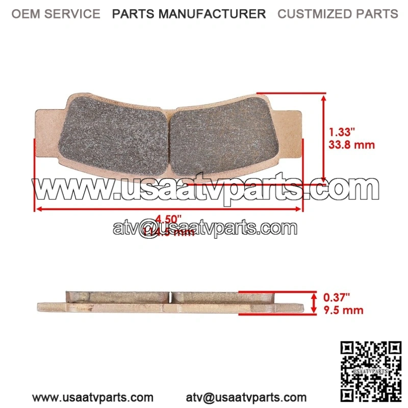 Sintered Brake Pads Set for Kawasaki Teryx KRX4 1000 KRT1000 eS (2023) - Image 2