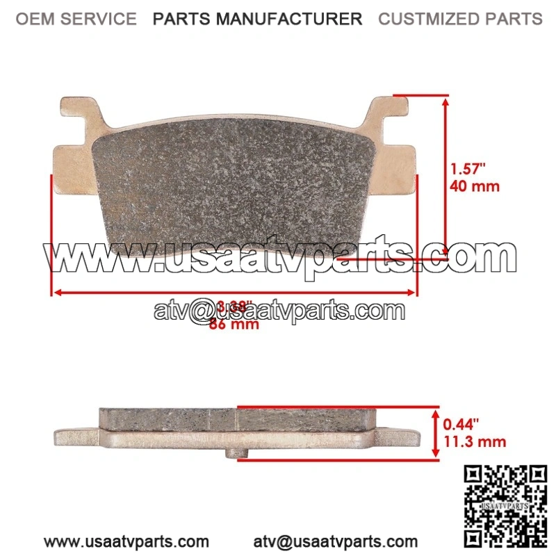 Sintered Brake Pads Set for Kawasaki Teryx KRX4 1000 KRT1000 eS (2023) - Image 3