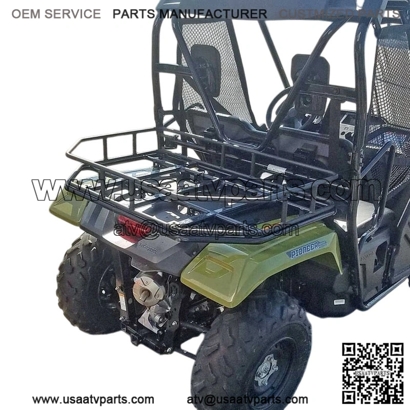 Bolt-On Steel UTV Cargo Rack for Honda Pioneer 500 - 300 lbs Capacity