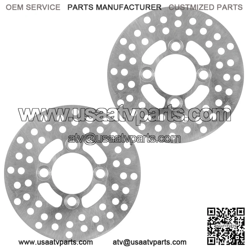 For Yamaha Raptor 700 YFM700R YFM700 R 2006-2012 2 Front Brake Disc Rotor Pad - Image 3