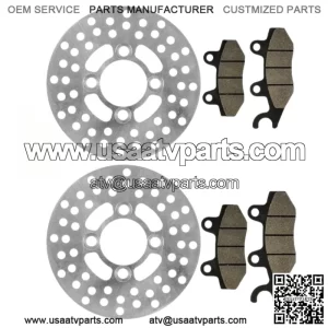 For Yamaha Rhino 450 YXR450 4X4 2006-09 Rear Brake Caliper And Disc Rotor With Pad