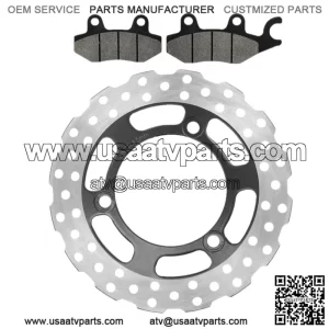 For Yamaha Kodiak 450 YFM450F 4x4 2003 2004 Front Rear Brake Caliper With Disc Pad