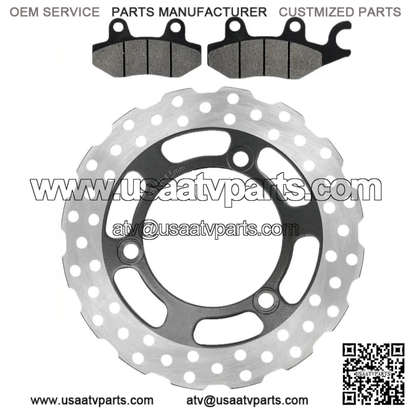For Yamaha Kodiak 450 YFM450F 4x4 2003 2004 Front Rear Brake Caliper With Disc Pad