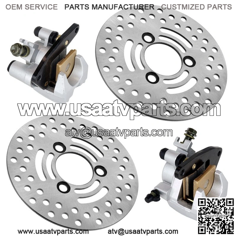 For Yamaha Rhino 700 YXR700 4X4 2008-13 Front Left Right Brake Caliper Disc Pads