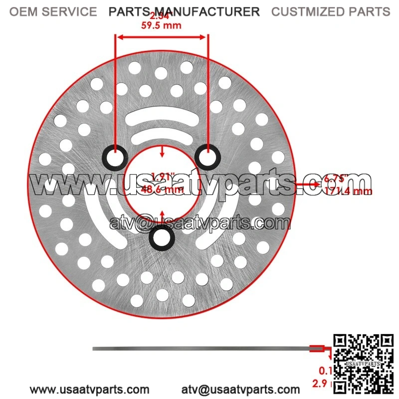 For Yamaha Rhino 700 YXR700 4X4 2008-13 Front Left Right Brake Caliper Disc Pads - Image 3