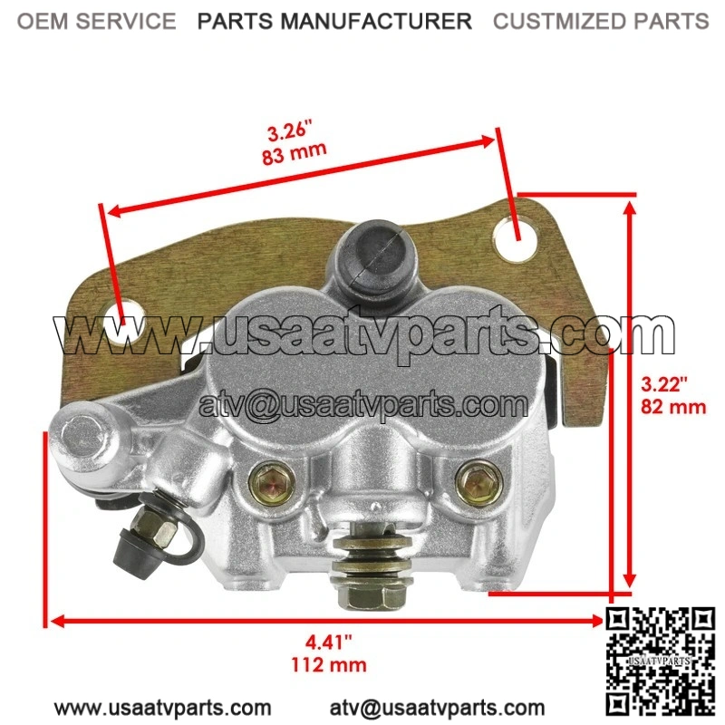 For Yamaha Grizzly 700 YFM700 4x4 2007-26 Front Left Brake Caliper With Disc Rotor - Image 2