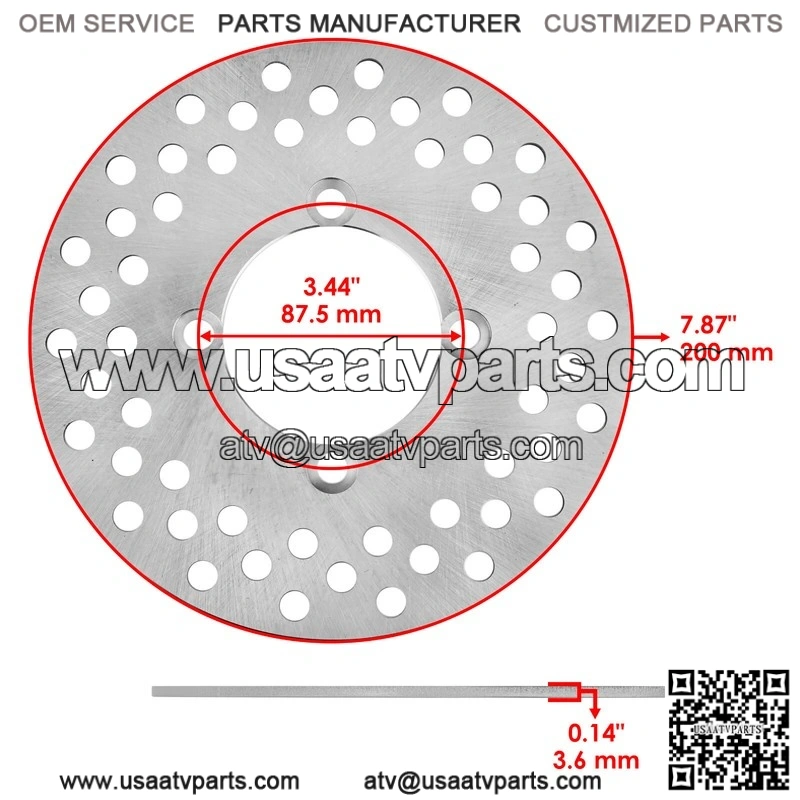 For Yamaha Grizzly 700 YFM700 4x4 2007-26 Front Left Brake Caliper With Disc Rotor - Image 3