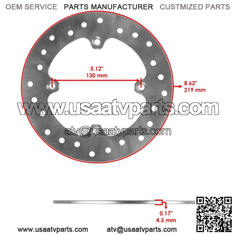 For Yamaha Rhino 660 YXR660 4X4 2004-07 Front Left Brake Caliper Disc Rotor Pads - Image 2
