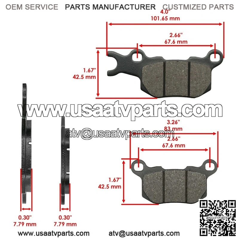 For Yamaha Rhino 660 YXR660 4X4 2004-07 Front Left Brake Caliper Disc Rotor Pads - Image 3