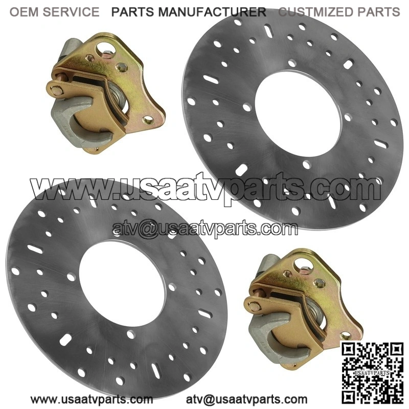 For Polaris Ranger 400 HO 2011 Front Left and Right Brake Caliper and Disc