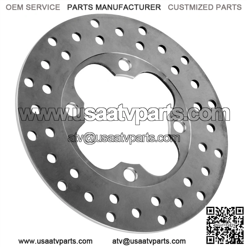 Fits Honda Rancher 420 TRX420FPE 4x4 ES 2009-13 2 Front Brake Disc Rotor With Pads