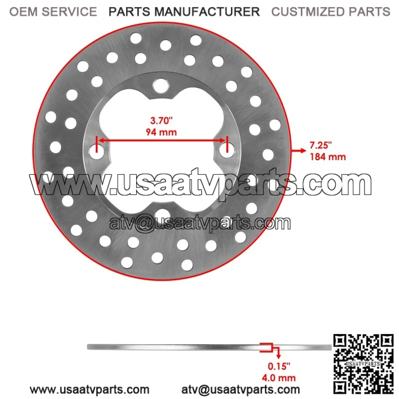 Honda 45251-HP5-A51 Front Brake Disc Rotor - Image 2