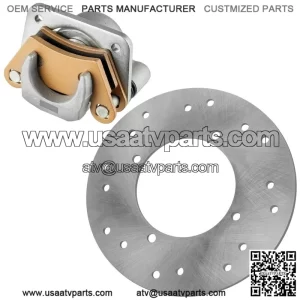 For Polaris Ranger 500 2x4 2006 2007 Rear Left Brake Caliper With Disc With Pads
