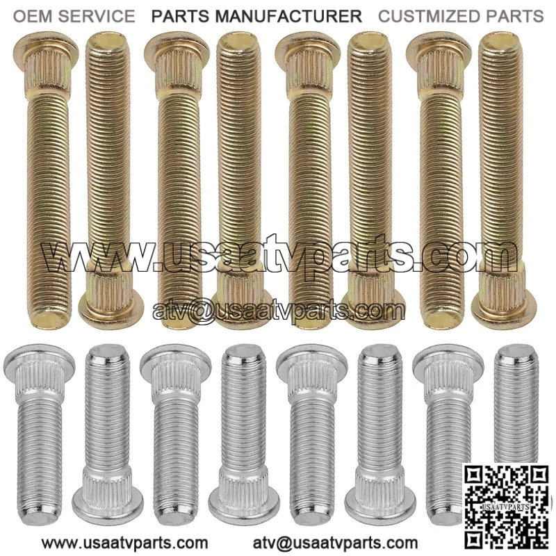 Polaris RZR 800 EFI EPS 2008 2009-2014 16 Studs Front Rear Wheel Hub Studs