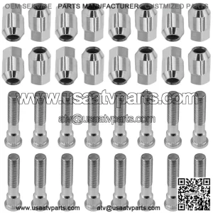 Polaris RZR XP 1000 / RZR XP 4 1000 2014-2021 Front/Rear Wheel Lug Nuts & Bolts