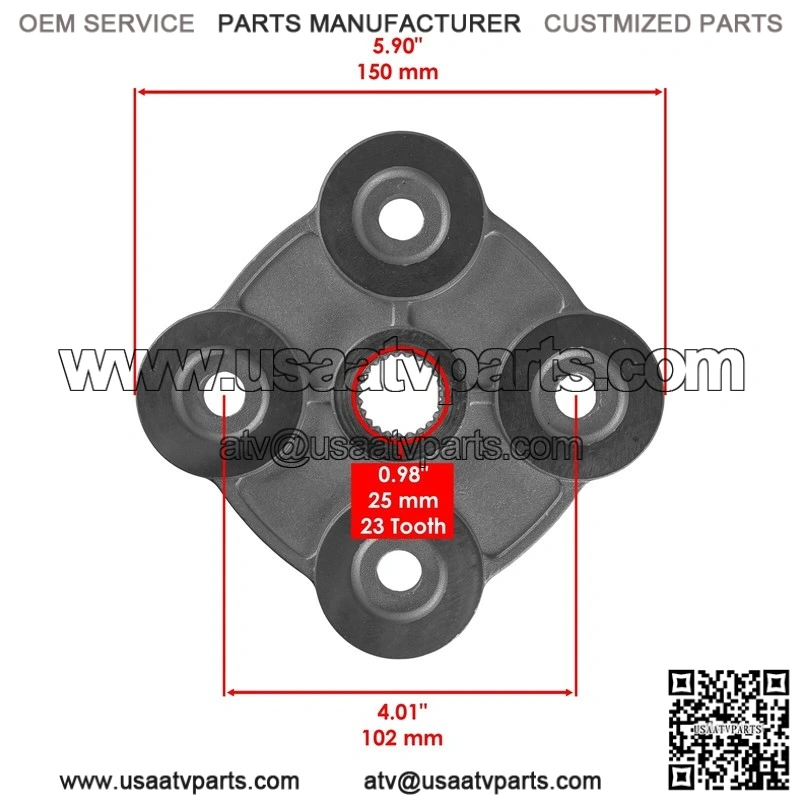 Polaris Scrambler 500 1997-1998 2005-2012 2x Rear L/R Wheel Hub w/ Hardware - Image 2