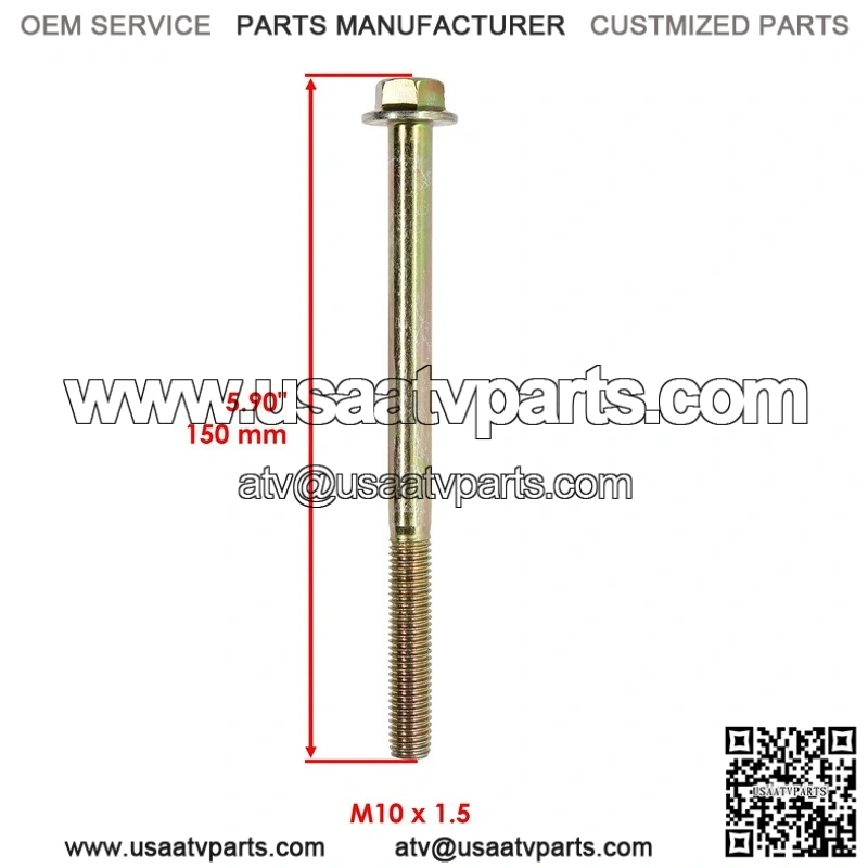 Polaris 7518467 7547313 x2 Rear Bearing Carrier Lower Bolt & Nut - Image 2