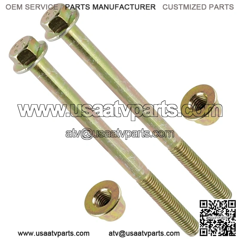 Polaris 7518467 7547313 x2 Rear Bearing Carrier Lower Bolt & Nut - Image 4