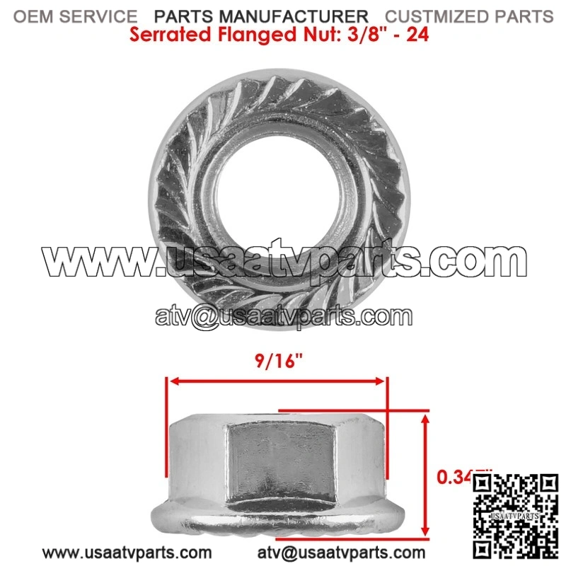 Polaris Magnum 325 2x4 4x4 2000-2001 3/8" 8x Front Rear Studs & Flange Nuts - Image 2