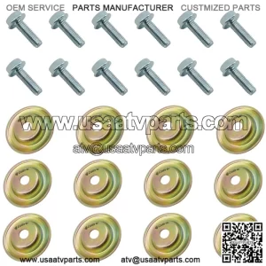 Polaris RZR XP 900 EFI 2011-2012 / M6 X 1.0 Skid Plate Screw Bolt w/ Washer