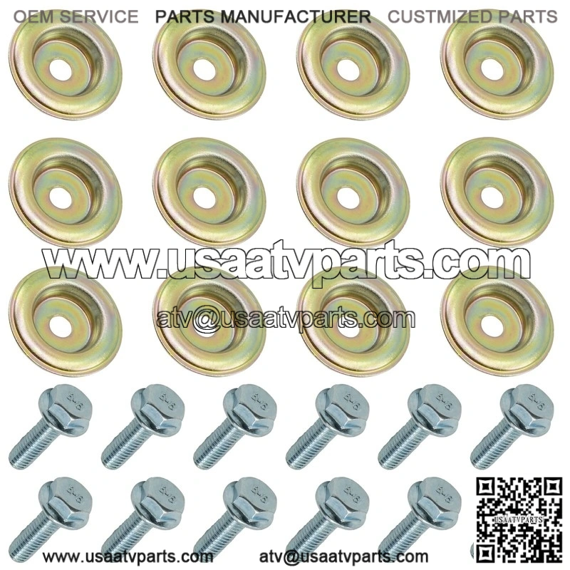 Polaris RZR XP 900 EFI 2011-2012 / M6 X 1.0 Skid Plate Screw Bolt w/ Washer - Image 4