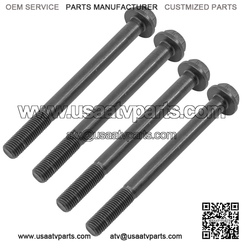 Polaris 7518566 7519365 M10-1.25 x 122 mm Hex Flange Bolts Screw