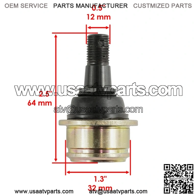 Yamaha Wolverine 350 YFM350X Sport 2006-2009 2 Upper or Lower Ball Joints - Image 2