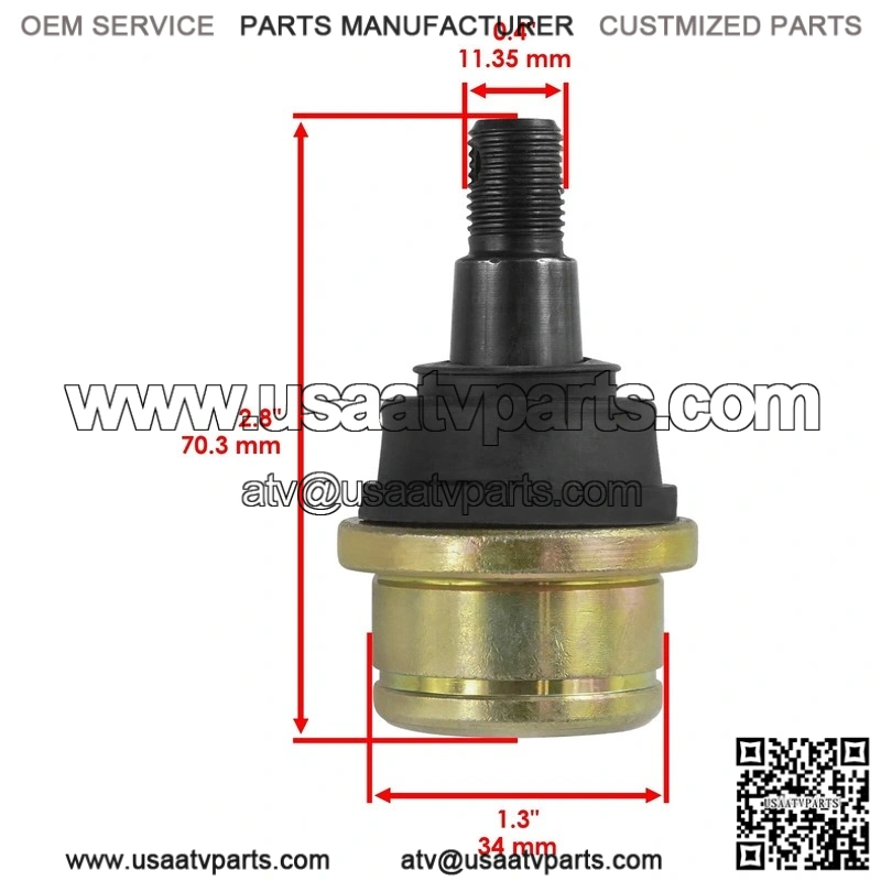 John Deere Xuv Gator 625I 825I Gas 2 Front Knuckle Lower Upper Ball Joint - Image 3