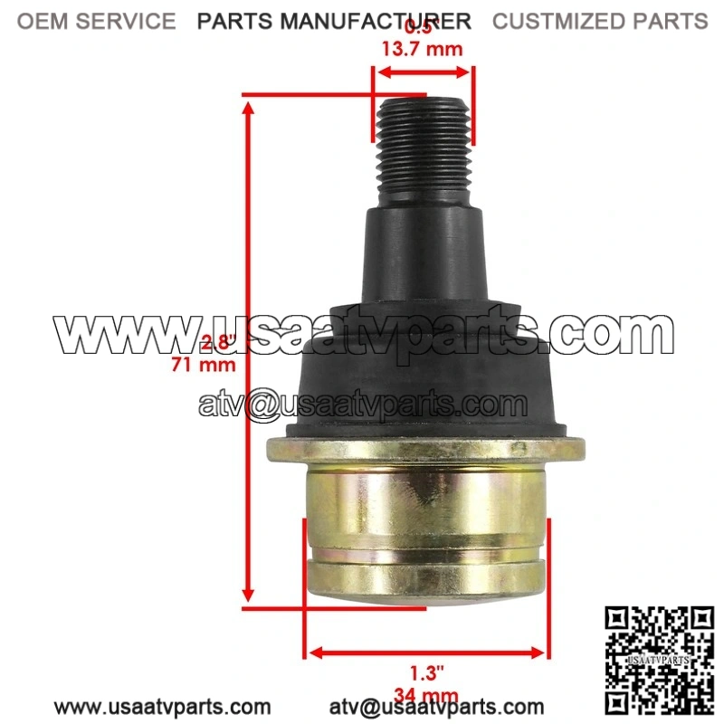 John Deere Xuv Gator 625 I 825 I Gas Front Knuckle Lower Upper Ball Joint - Image 3