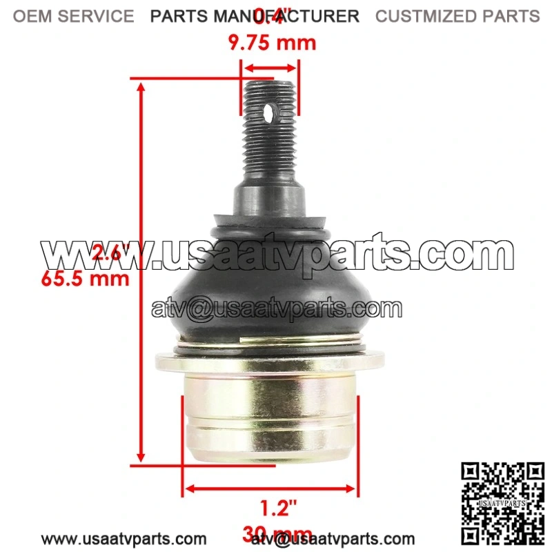Kawasaki KFX 400 KFX400 2000 2001 2002 2003 2004 2005 2006 2 Upper Ball Joints - Image 2