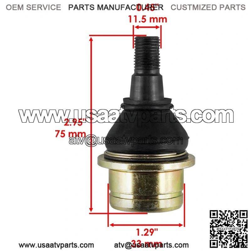 Kawasaki Brute Force 650 KVF650 2005 2006 2007 2008-2012 2 Lower Ball Joint - Image 2