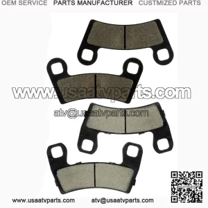 Front and Rear Brake Pad Set for Polaris RZR S 1000 EPS 2017 & RZR S 900 EPS 2015-2017