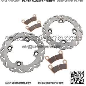 Riptide Rear Brake Rotors and Pads Kit for 2015-2017 Polaris RZR 900 Razor | Rear Brake Assembly