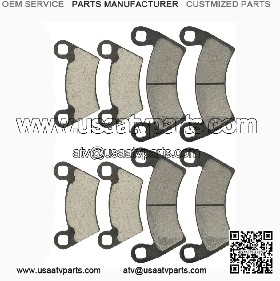 Caltric Front & Rear Brake Pads for Polaris Ranger 800 4x4 EFI (2010-2014) | Complete Brake Set