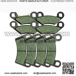 Front and Rear Brake Pads for Polaris RZR 800 S EFI (2008-2014) | Exact Fit for 2009, 2010, 2011, 2012, 2013 Models