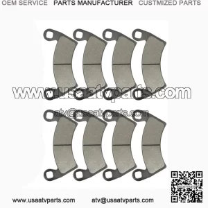 Front & Rear Brake Pads for Polaris Ranger Crew 700 EFI 4x4 (2008-2009) | Replaces OEM Part #2205949
