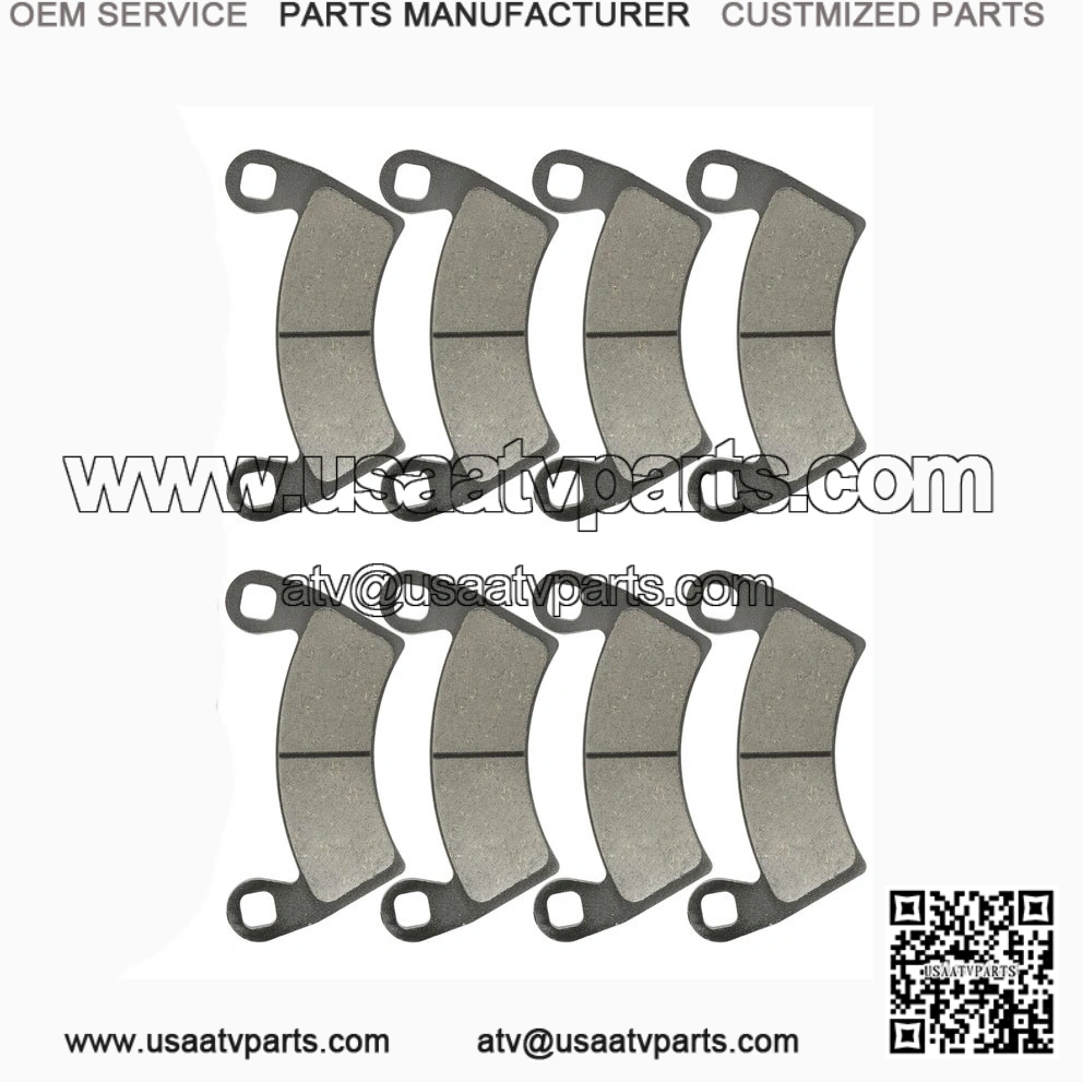 Front & Rear Brake Pads for Polaris Ranger Crew 700 EFI 4x4 (2008-2009) | Replaces OEM Part #2205949
