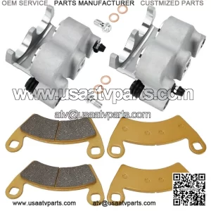 Front Brake Calipers and Pads Assembly for Polaris Ranger 700, XP 700, Crew (2008-2009) | Complete Caliper Kit