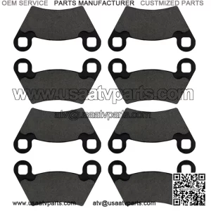 Front & Rear Brake Pads for Polaris Ranger 500, 700 2x4, 4x4, 6x6, XP, EFI, TM (2004-2009) | Universal Fit
