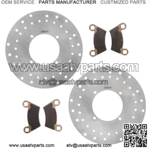 2006-2007 Polaris Ranger 700 6x6 EFI front brake rotors and MudRat brake pads