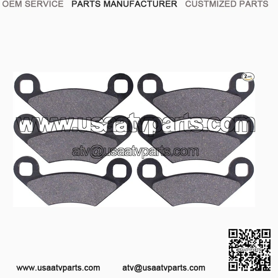 Front and Rear Brake Pads for Polaris Sportsman 400, 450, 500, 550, 570, 800, 850 & Scrambler | Multi-Model Fit