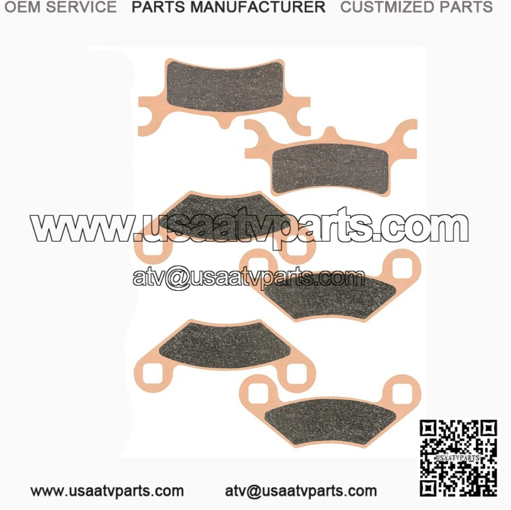 for Polaris Sportsman 700 Mv7 2004 2006 Sintered Front & Rear Brake Pads