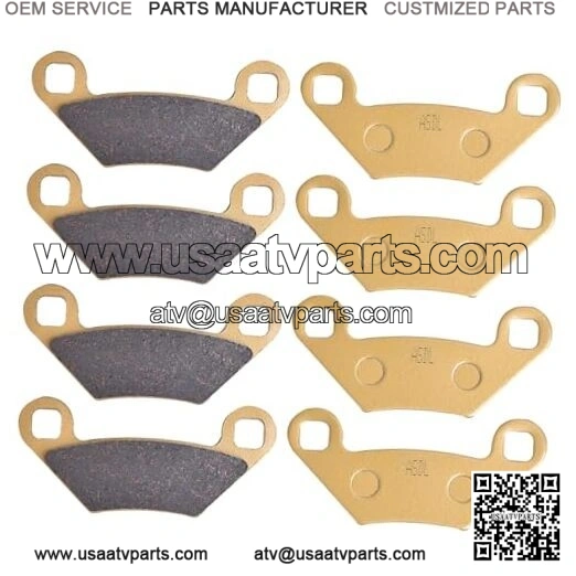 Brake Pads Kit Ceramic Fit for Polaris for Sportsman 1000 XP 2015-2021 for