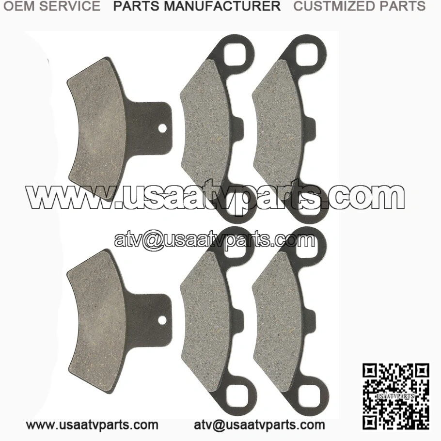 Front Rear Brake Pads for Polaris Scrambler 500 1998-2000 /Sportsman 335 1999-00