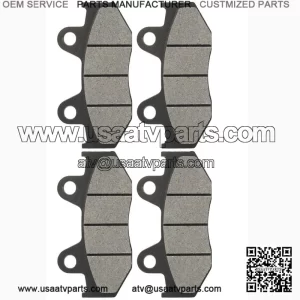 Caltric Front and Rear Brake Pads for for Honda ATC250R 1985 1986