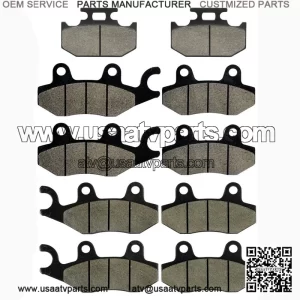 Front Rear And Middle Brake Pads for Rhino 700 YXR700F YXR 700F 2008-2013