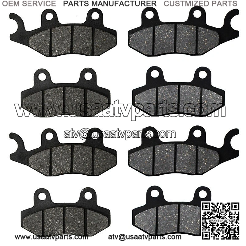 Front&Rear Brake Pads Motorcycle for ATV YXR700F Rhino 700 4x4 Fi 2008-14