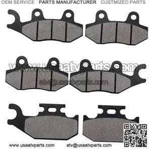 Brake Pads Front & Rear for Rhino 660 YXR660 4x4 2004-2007 Rhino 450
