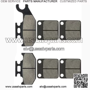 Brake Pads for Grizzly 450 YFM450 4X4 Irs 2007-2008 Front Rear Brakes
