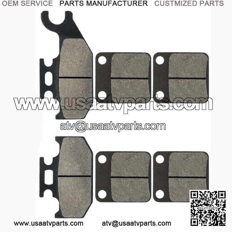 Brake Pads for Grizzly 450 YFM450 4X4 Irs 2007-2008 Front Rear Brakes